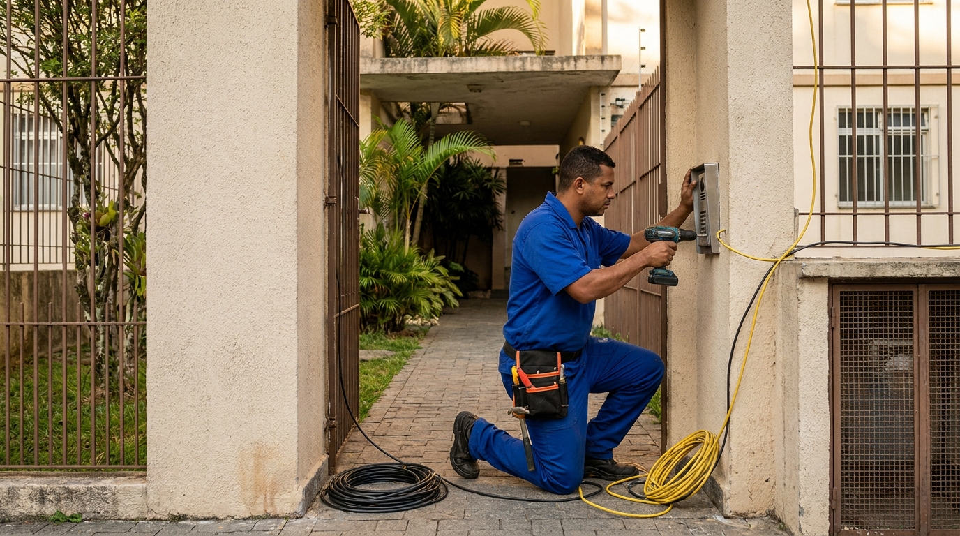 Instalacao de interfone profissional em Atibaia‑SP