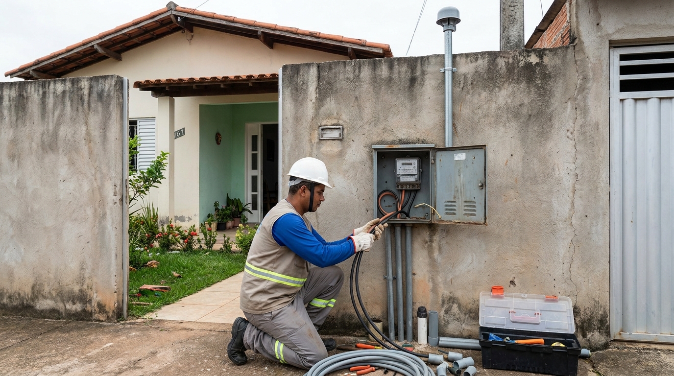 Instalacao de padrao de energia em Atibaia‑SP