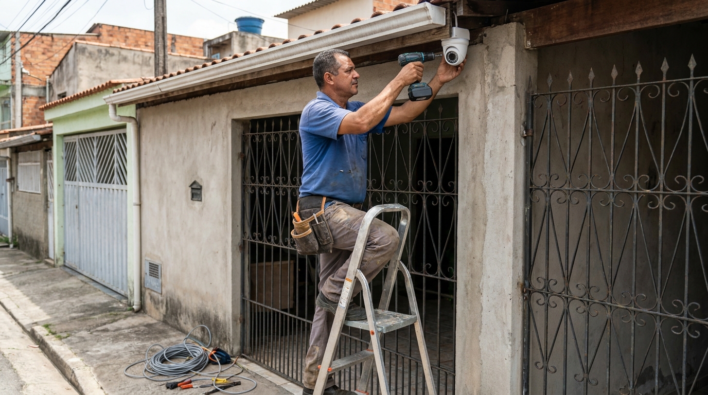 Instalacao de sistema de monitoramento em Atibaia‑SP